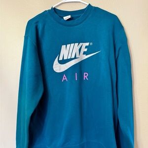 Men’s Nike Air Turquoise Crewneck sweatshirt size Large